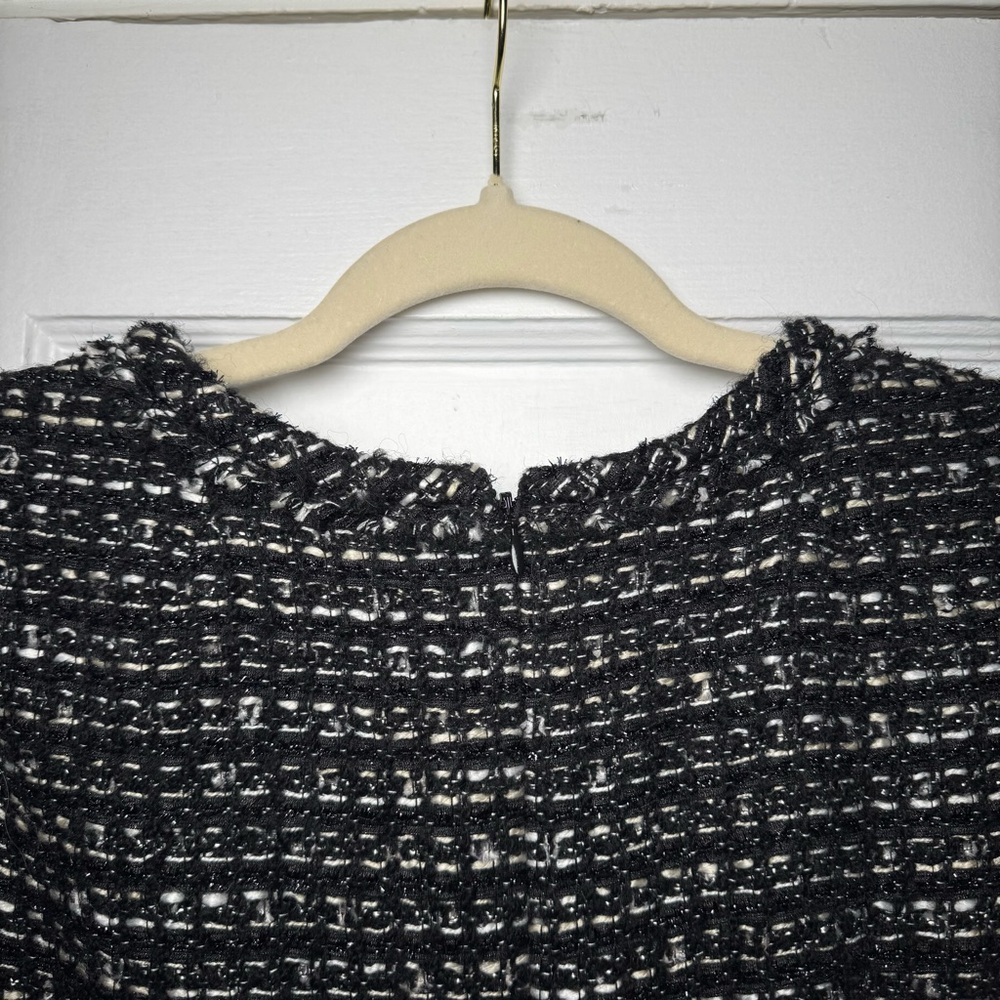 J. Crew Collection Black Label Tweed Career Dress Size 8 - Picture 6 of 13